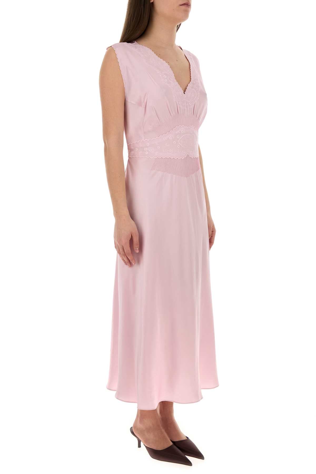 Prada Women Pink Satin Dress PRADA