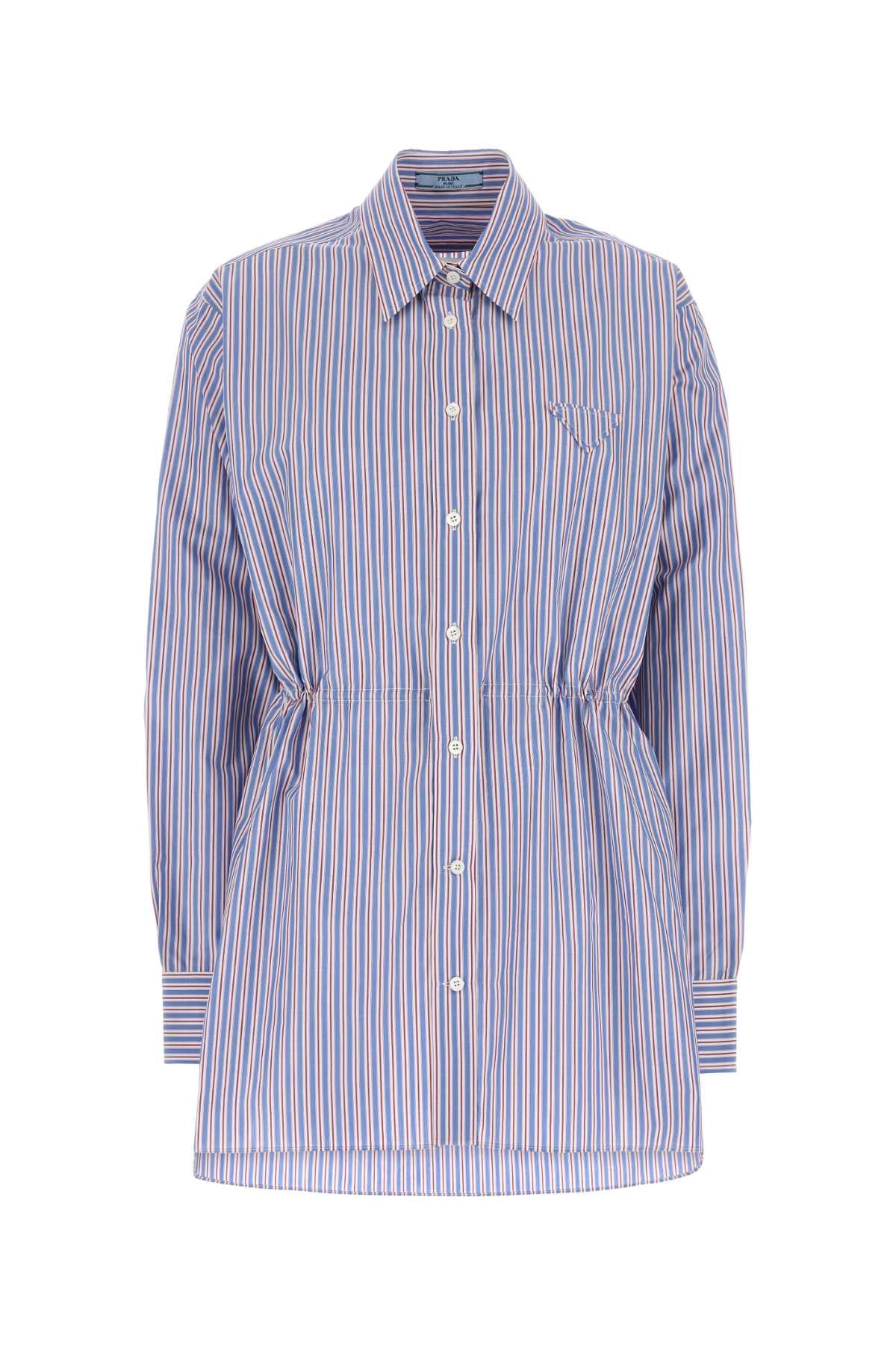 Prada Women Embroidered Poplin Shirt PRADA