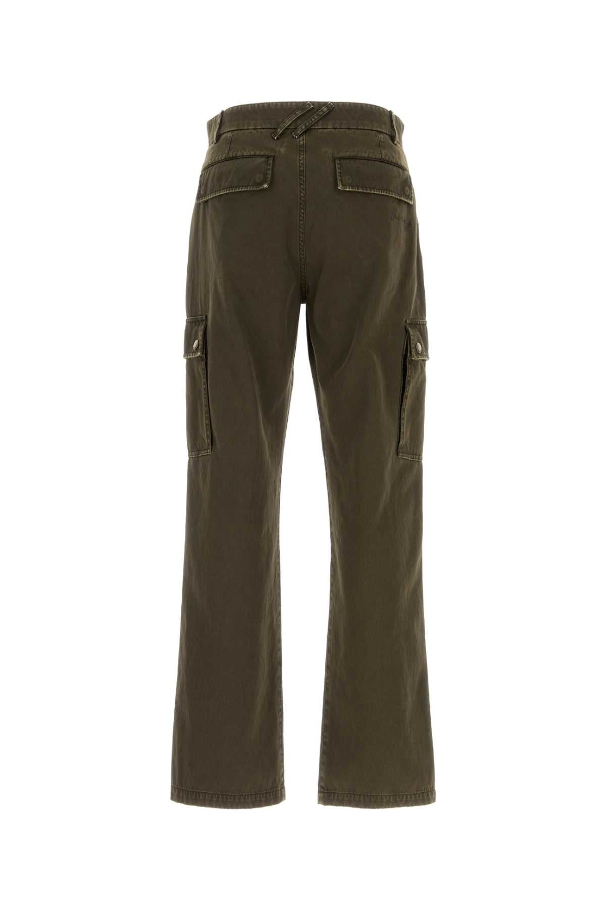 Burberry Men Army Green Cotton Cargo Pant BURBERRY