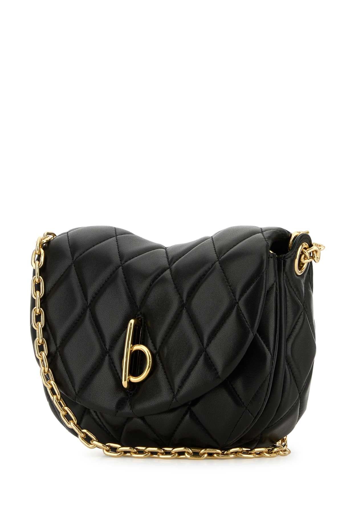 Burberry Women Black Leather Rocking Horse Shoulder Bag BURBERRY