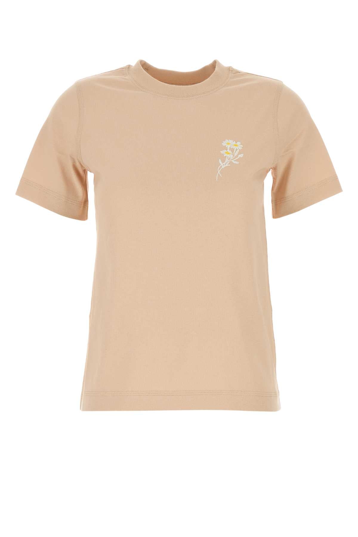 Burberry Women Peach Cotton T-Shirt BURBERRY