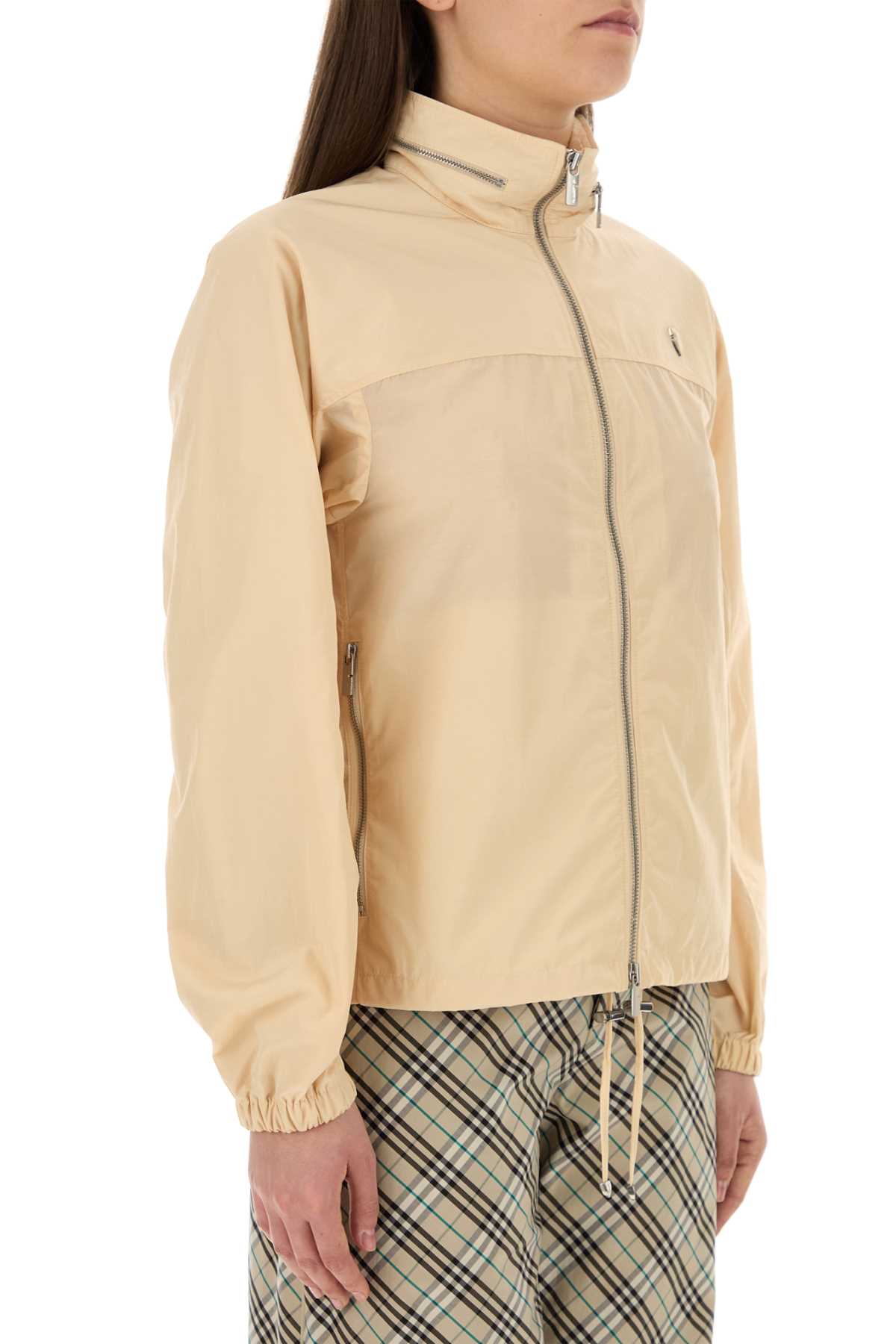 Burberry Women Skin Pink Nylon Blend Windbreaker BURBERRY