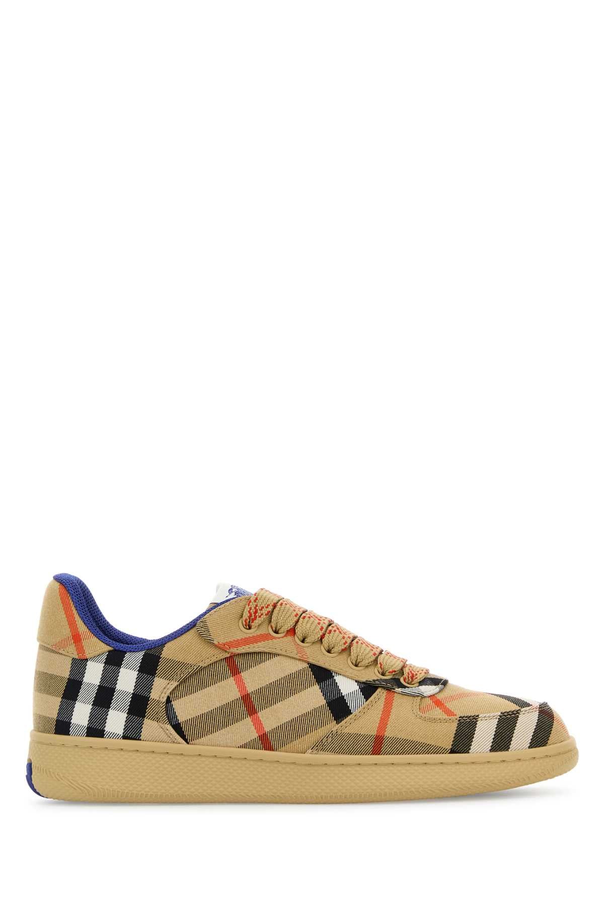 Burberry Women Embroidered Canvas Terrance Sneakers BURBERRY