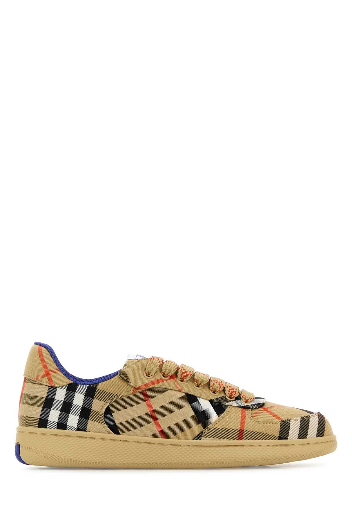Burberry Men Embroidered Fabric Box Sneakers BURBERRY