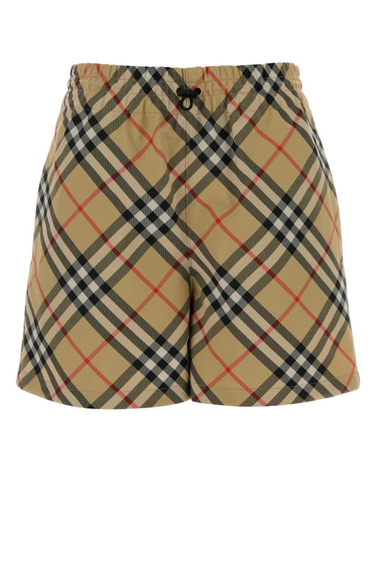 Burberry Women Embroidered Canvas Shorts BURBERRY