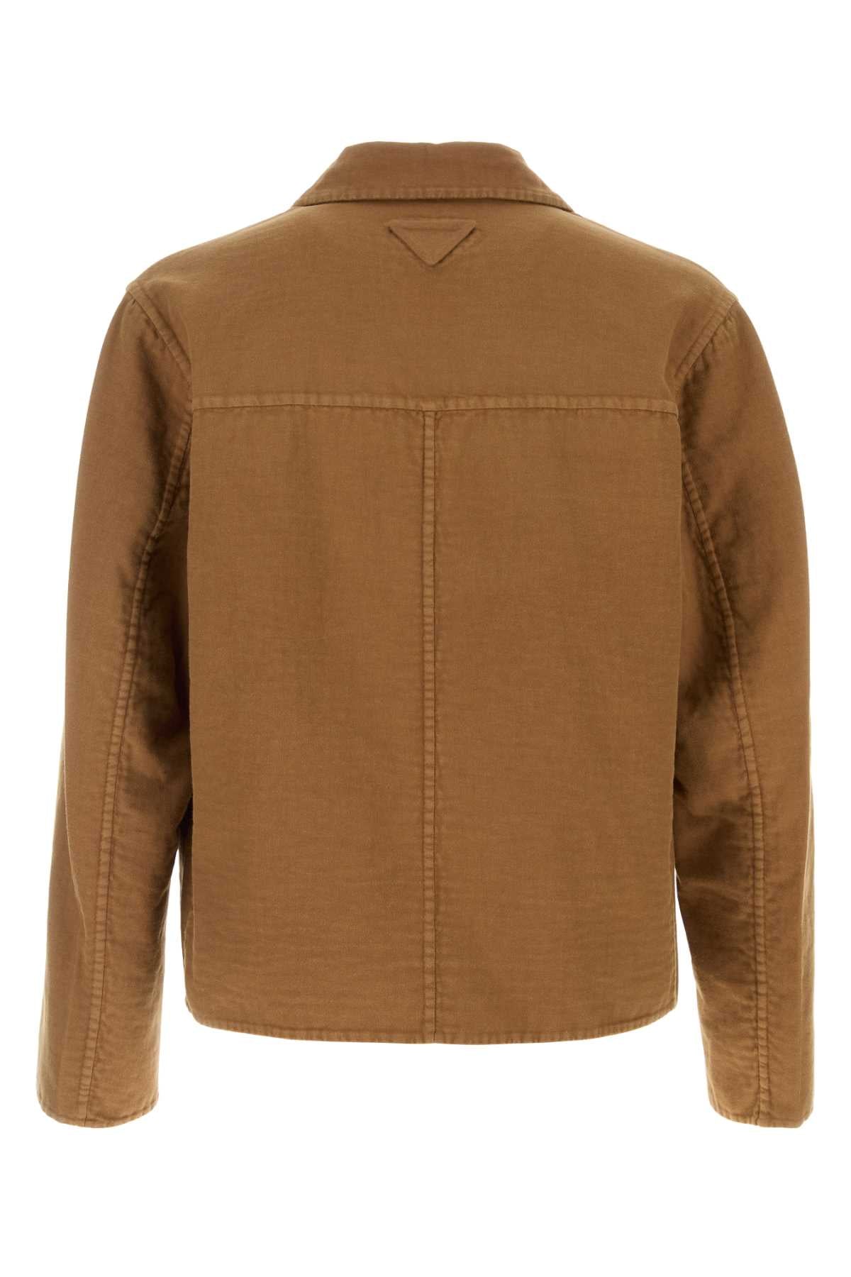 Prada Men Biscuit Cotton Blazer PRADA