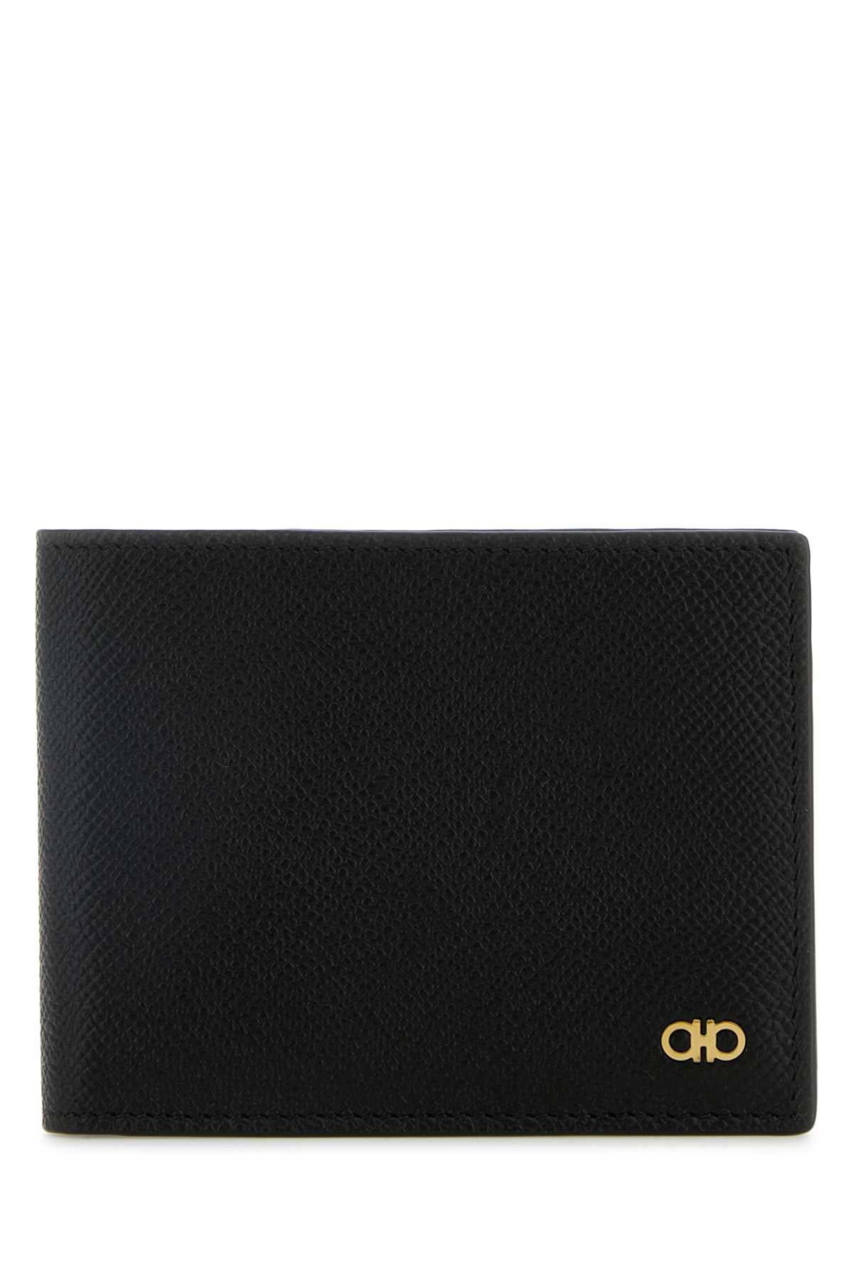 Salvatore Ferragamo Men Black Leather Wallet FERRAGAMO