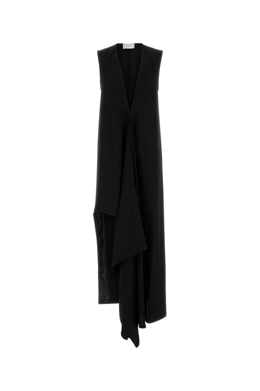 Sportmax Women Black Twill Acline1234 Dress SPORTMAX