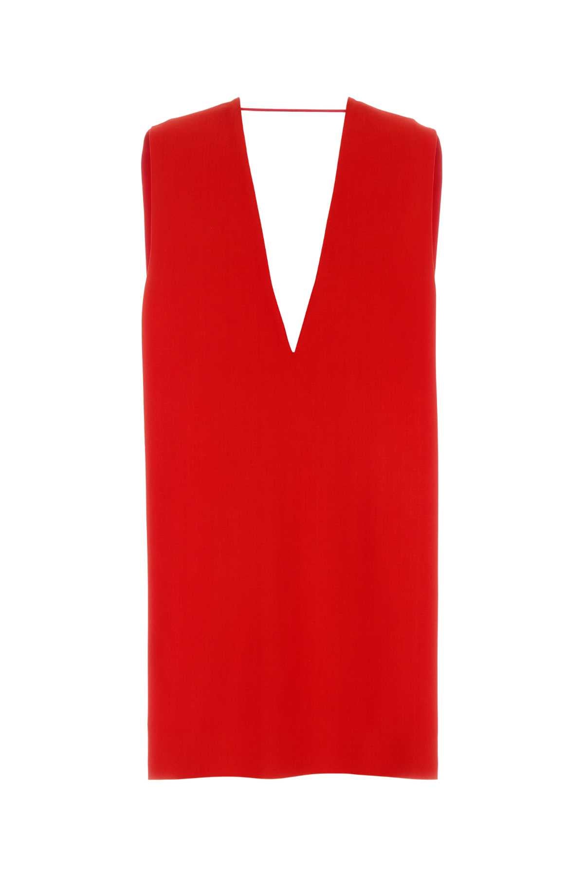 Sportmax Women Red Stretch Viscose Agrume1234 Mini Dress SPORTMAX