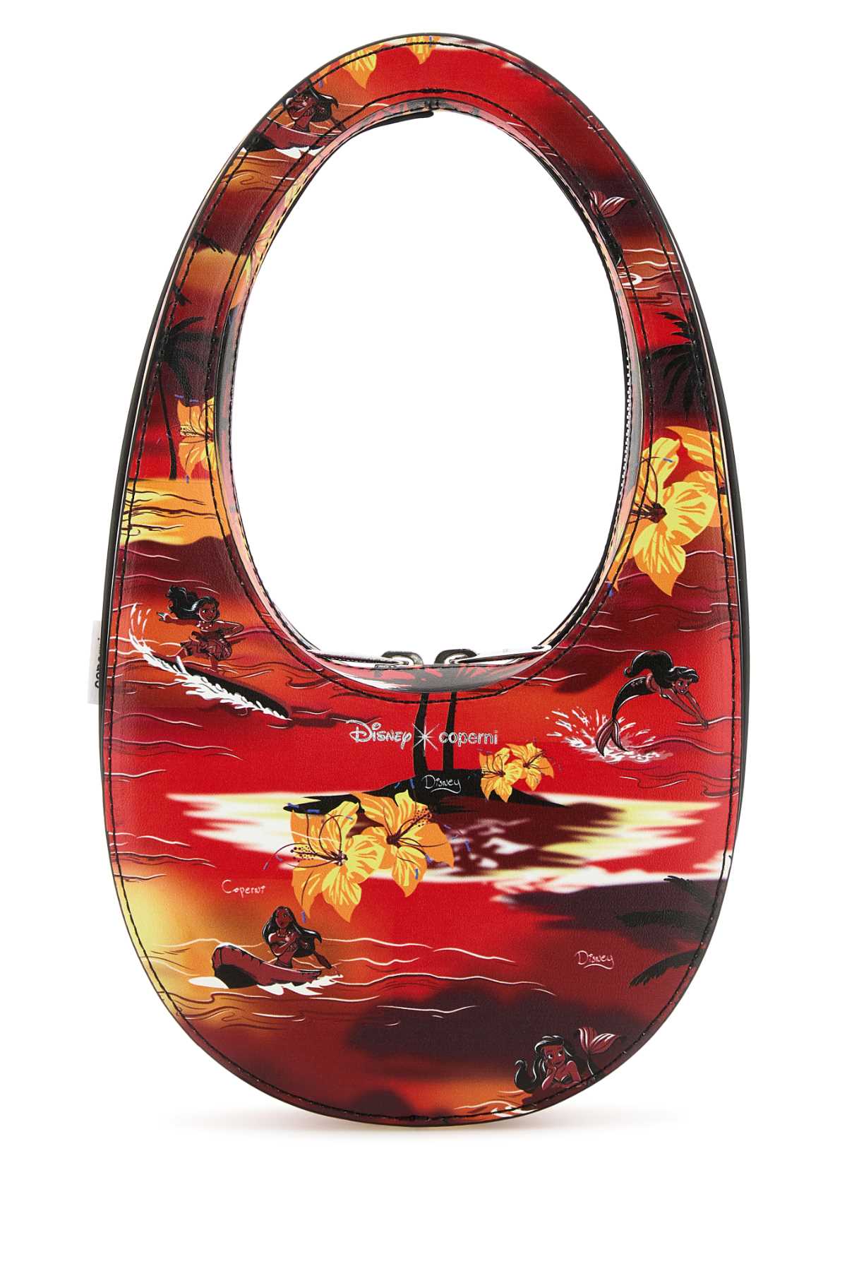 Coperni Women Printed Synthetic Leather Disney X Coperni Mini Tropical Swipe Handbag COPERNI