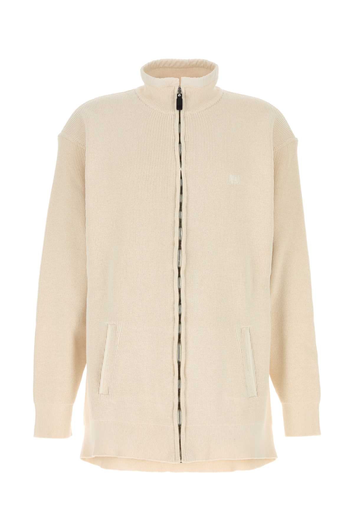 Balenciaga Men Cream Cotton And Polyester Sweater BALENCIAGA