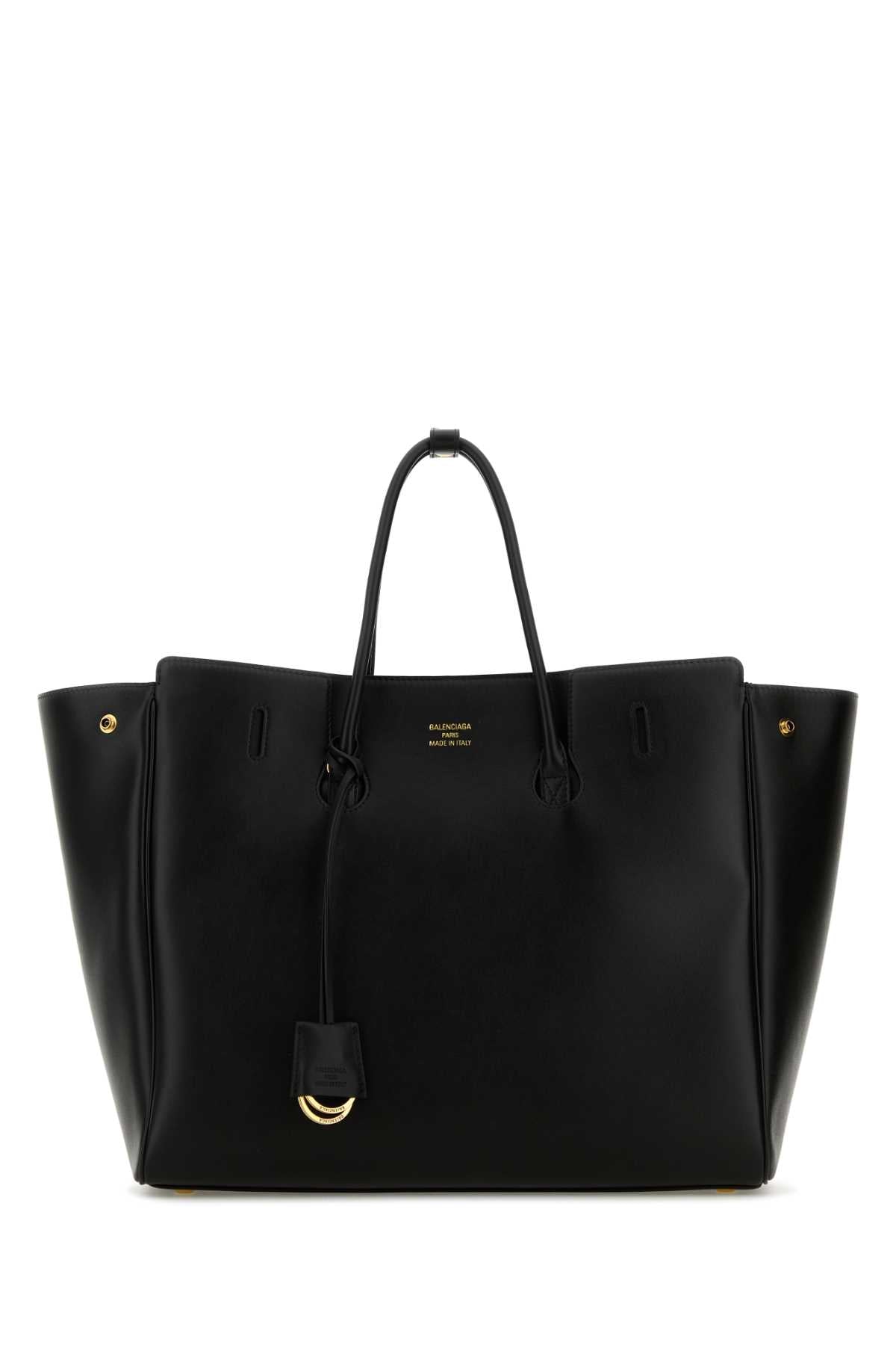 Balenciaga Women Black Leather Carry All Hampton Shopping Bag BALENCIAGA