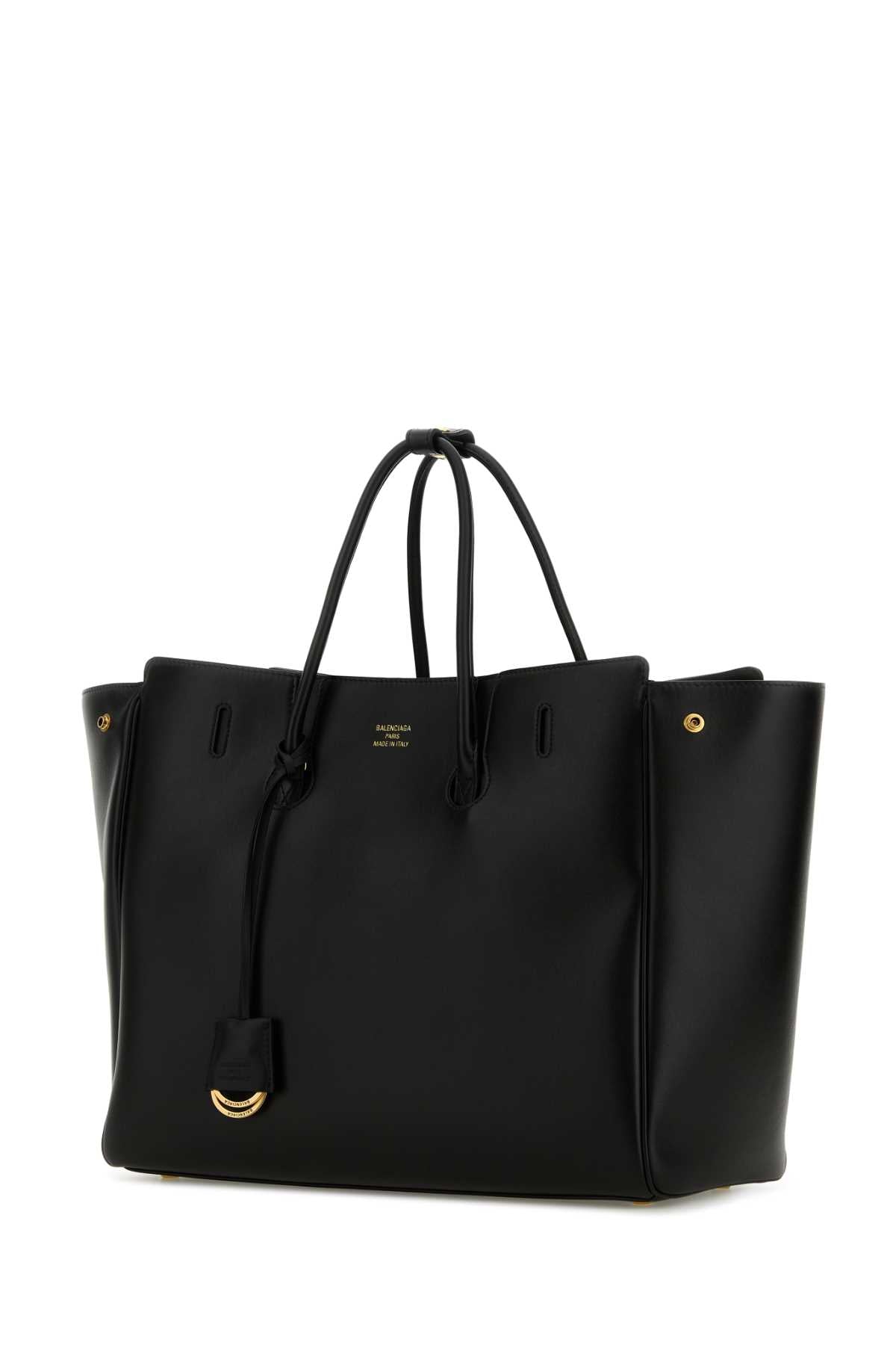 Balenciaga Women Black Leather Carry All Hampton Shopping Bag BALENCIAGA