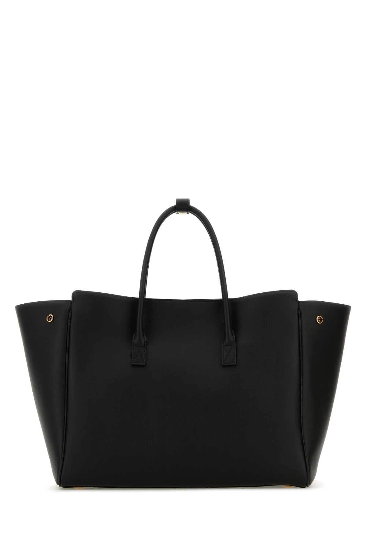 Balenciaga Women Black Leather Small Carry All Hempton Handbag BALENCIAGA