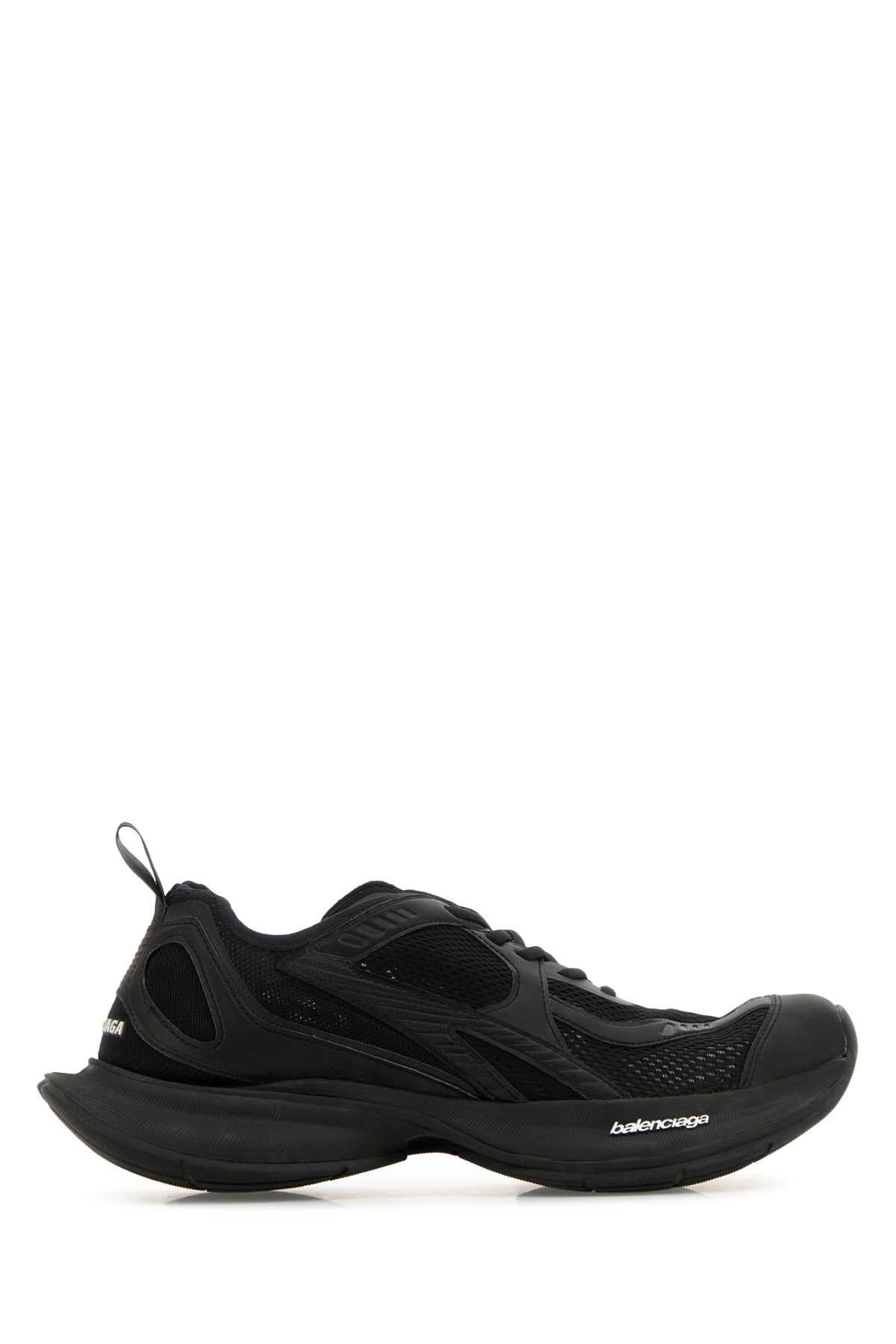 Balenciaga Men Black Mesh And Rubber Circuit Sneakers BALENCIAGA