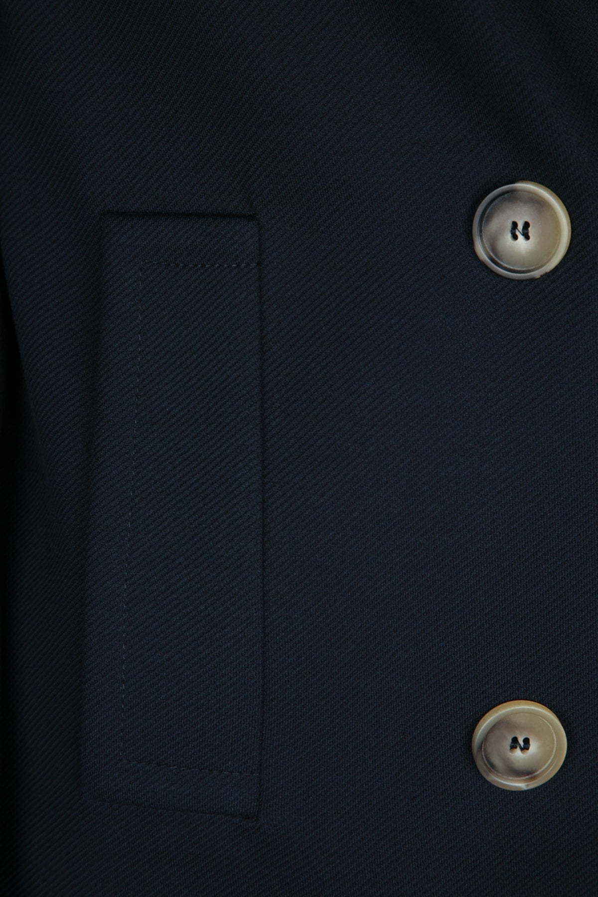 Harris Wharf London Women Women Peacoat Diagonal Crafted With Loro Piana Fab HARRIS WHARF LONDON