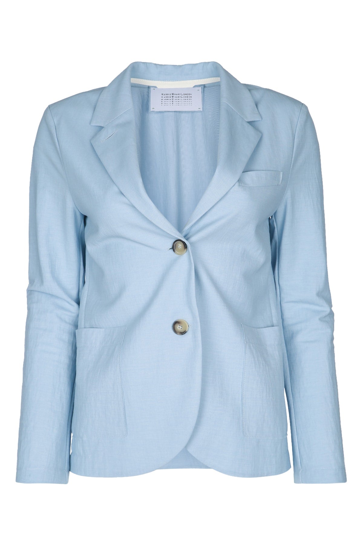 Harris Wharf London Women Women Stand Up Collar Blazer Rayon HARRIS WHARF LONDON