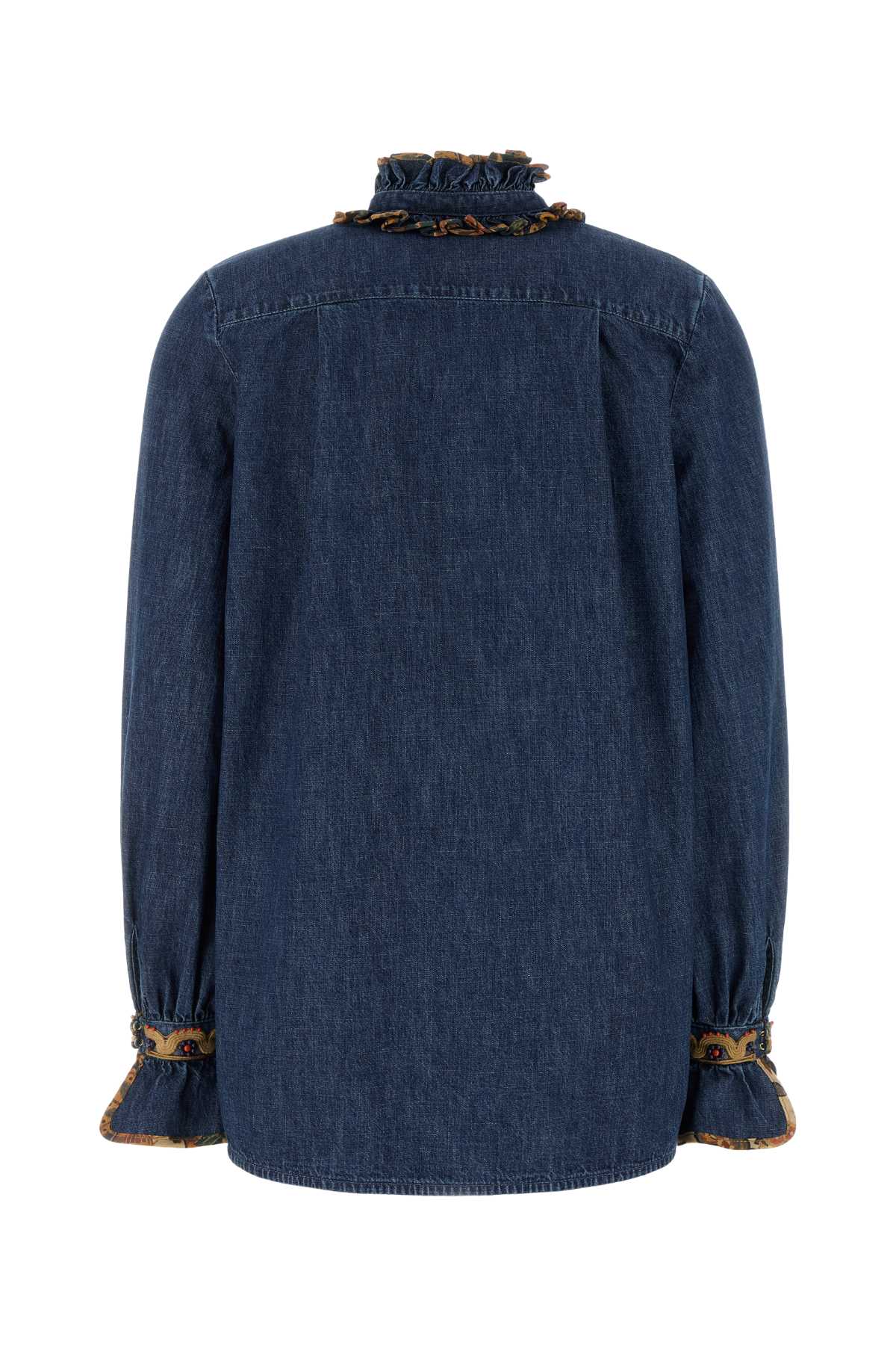 Valentino Garavani Women Chambray Denim Blouse VALENTINO GARAVANI