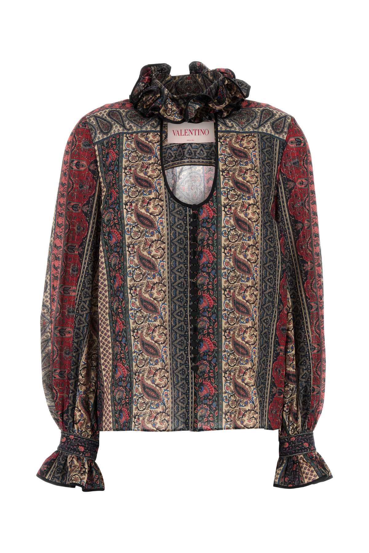 Valentino Garavani Women Printed Cotton Blend Blouse VALENTINO GARAVANI