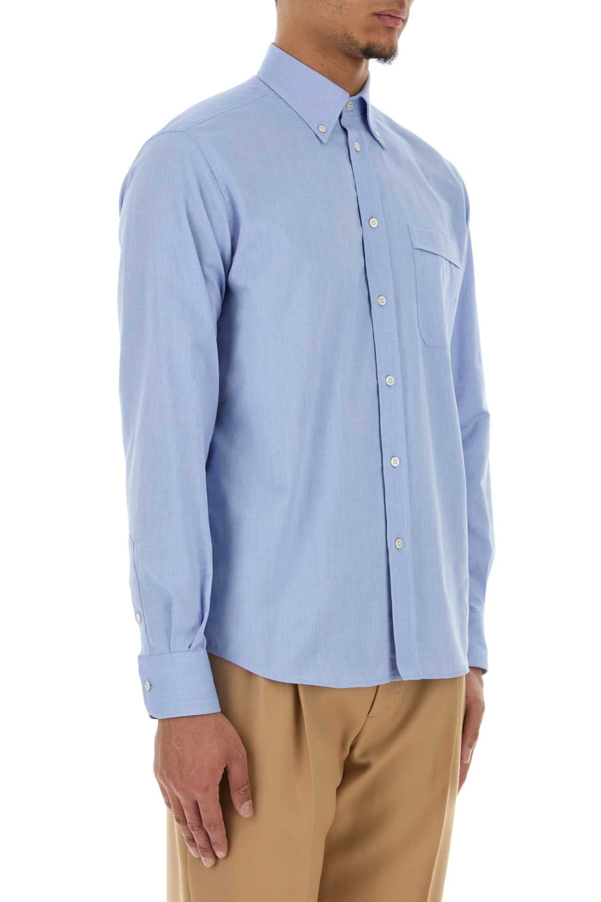 Valentino Garavani Men Powder Blue Oxford Shirt VALENTINO GARAVANI
