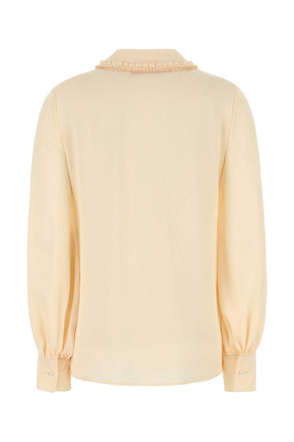 Valentino Garavani Women Cream Silk Shirt VALENTINO GARAVANI
