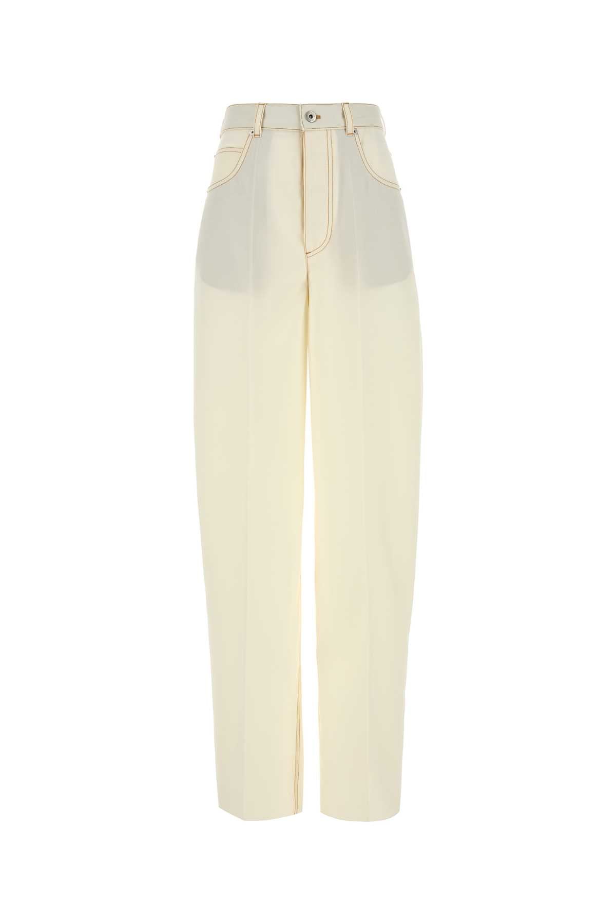Bottega Veneta Women White Wool Pant BOTTEGA VENETA