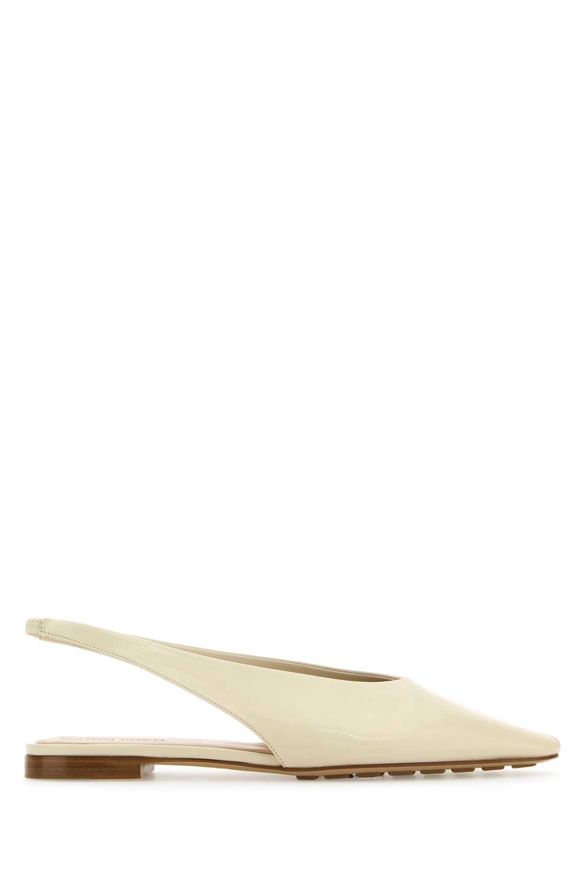 Bottega Veneta Women Ivory Leather Sofia Ballerinas BOTTEGA VENETA