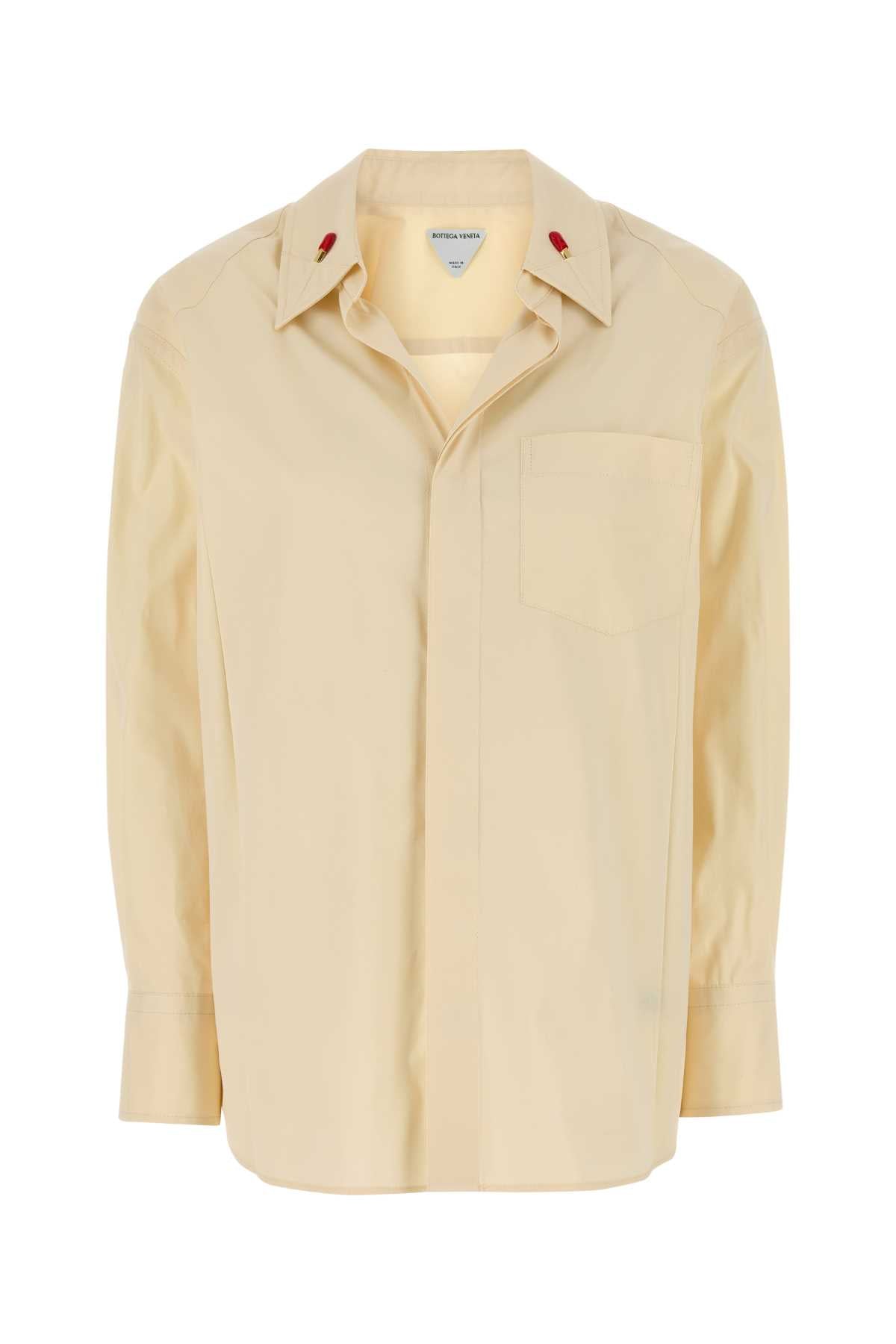 Bottega Veneta Women Cream Cotton Blend Shirt BOTTEGA VENETA
