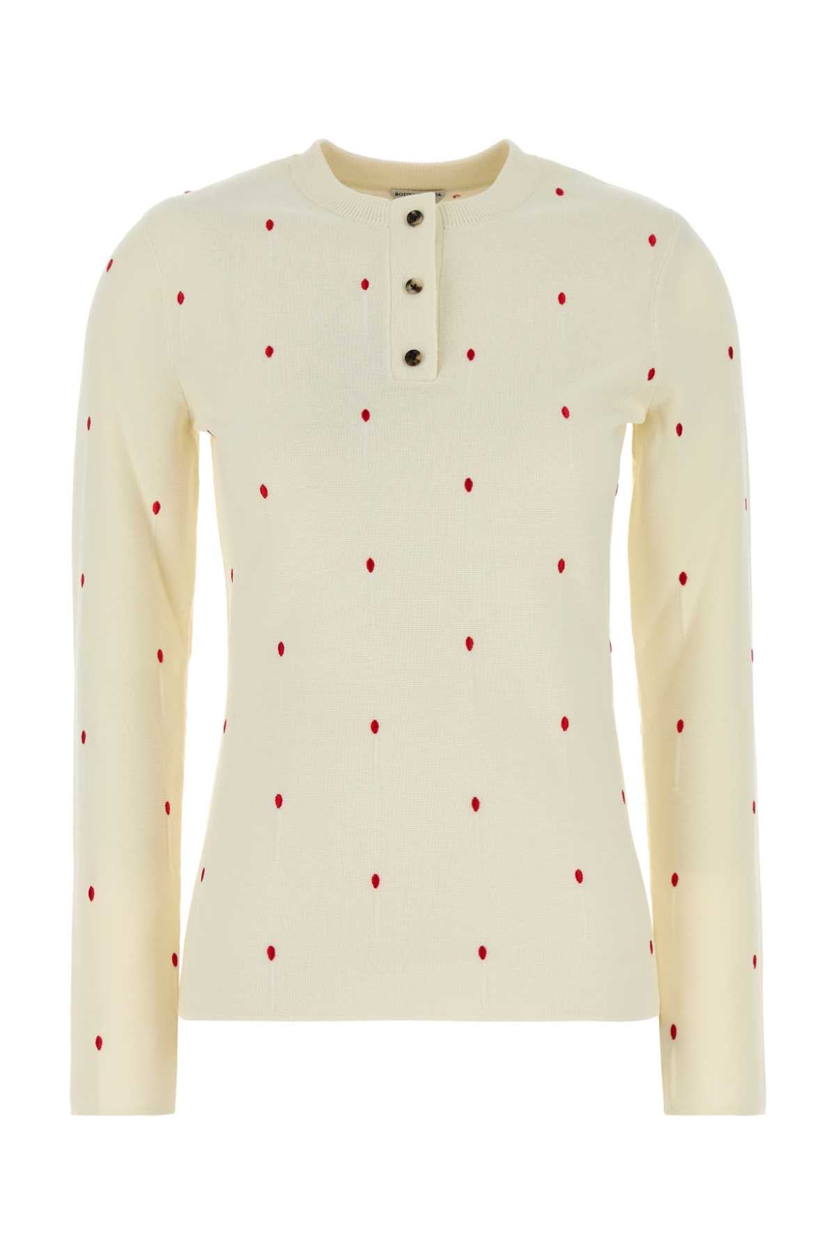 Bottega Veneta Women Embroidered Cotton Blend Sweater