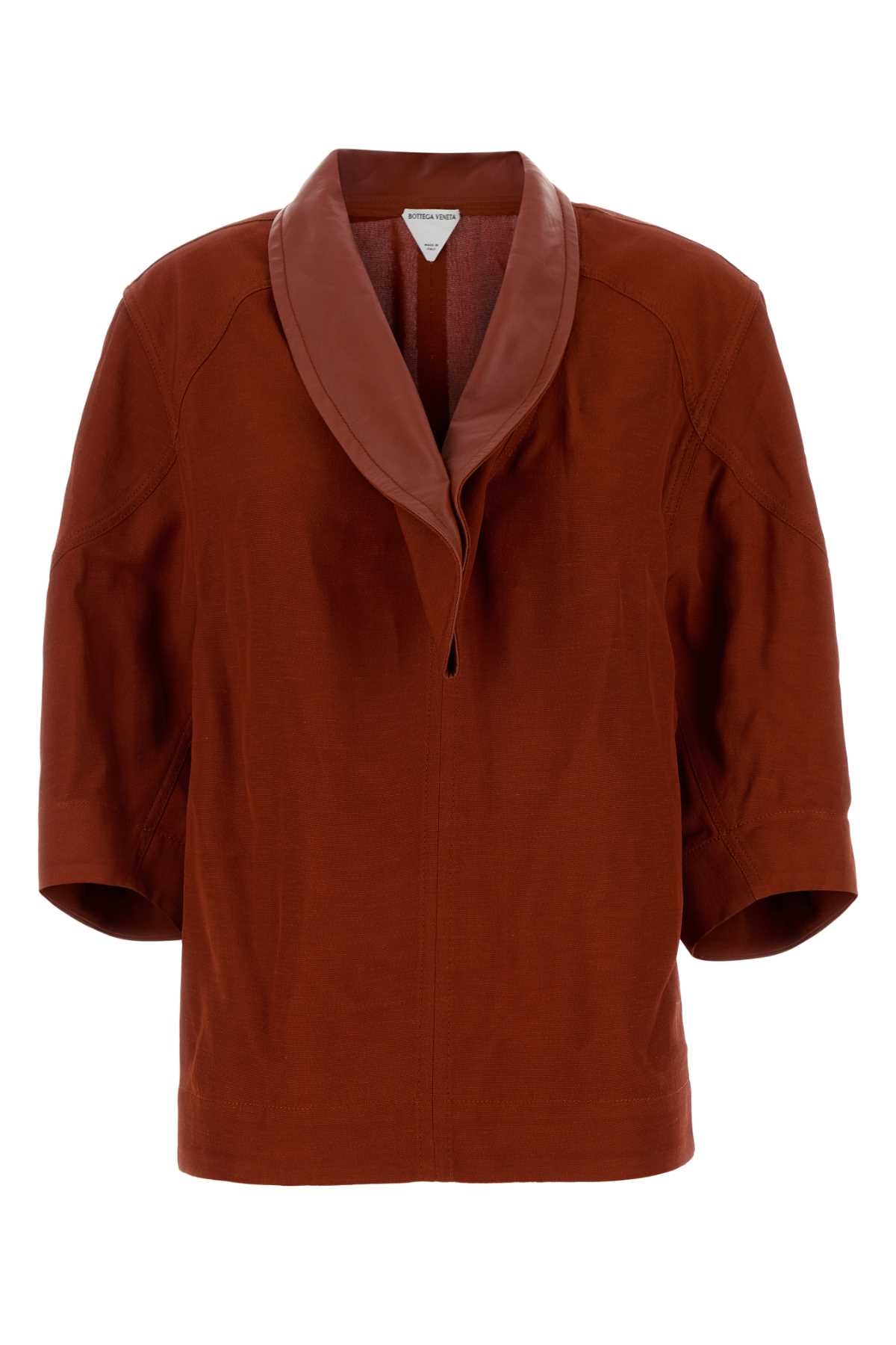 Bottega Veneta Women Tiziano Red Viscose Blend Blouse BOTTEGA VENETA