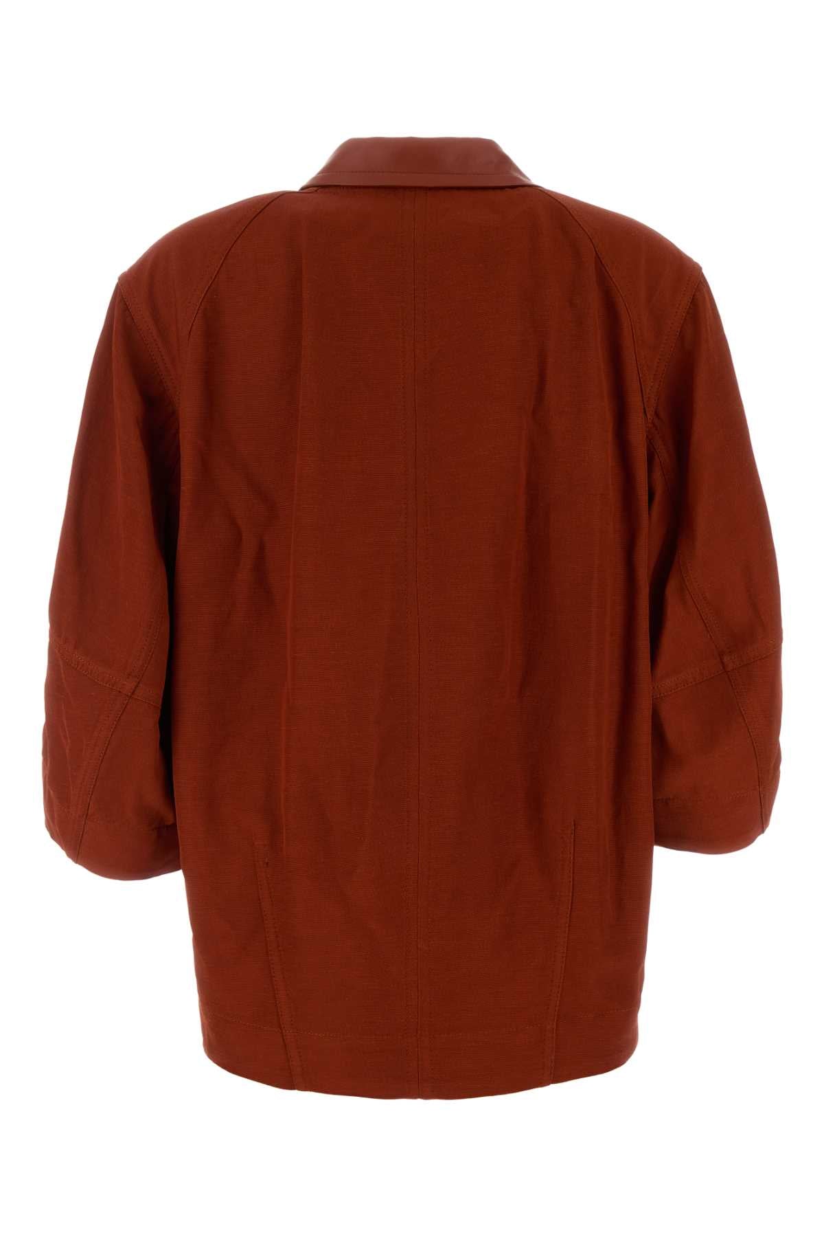 Bottega Veneta Women Tiziano Red Viscose Blend Blouse BOTTEGA VENETA