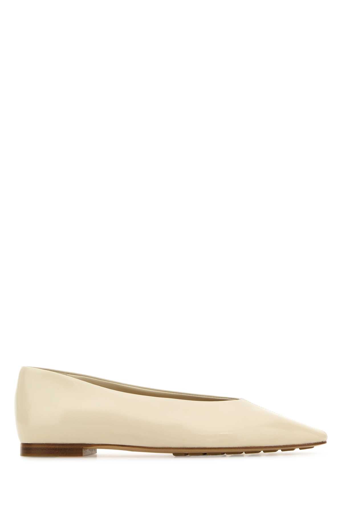Bottega Veneta Women Ivory Leather Sofia Ballerinas BOTTEGA VENETA