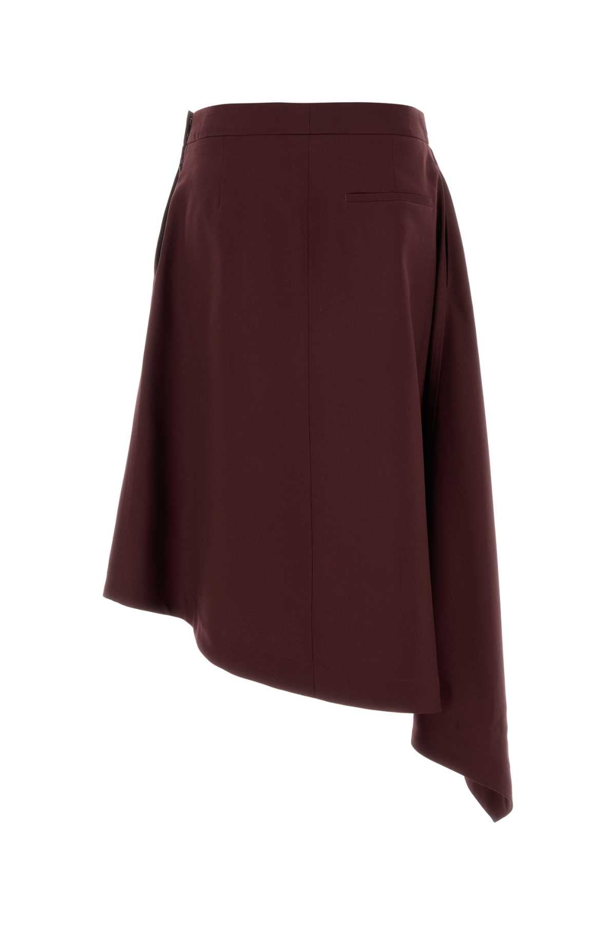 Bottega Veneta Women Grape Wool Skirt BOTTEGA VENETA