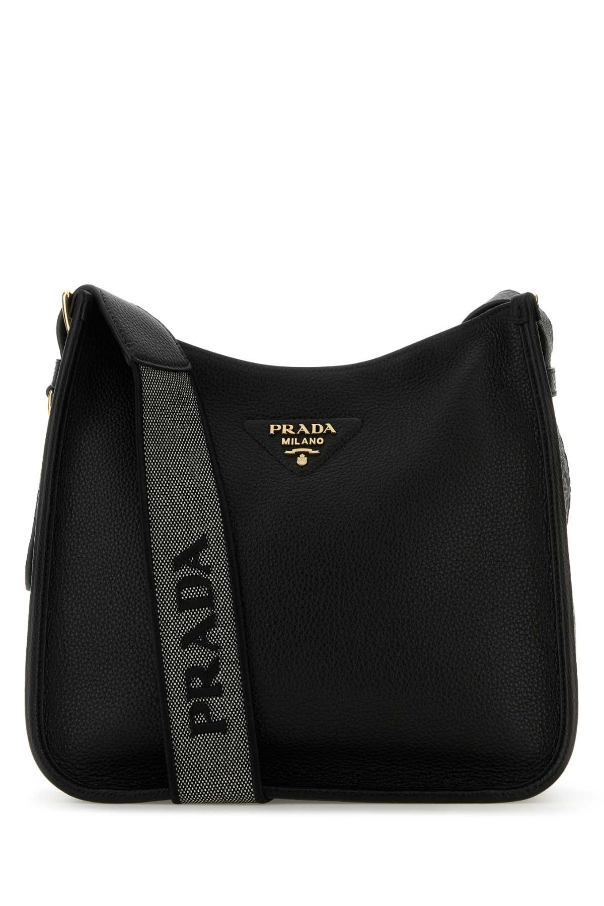 Prada Women Black Leather Shoulder Bag PRADA