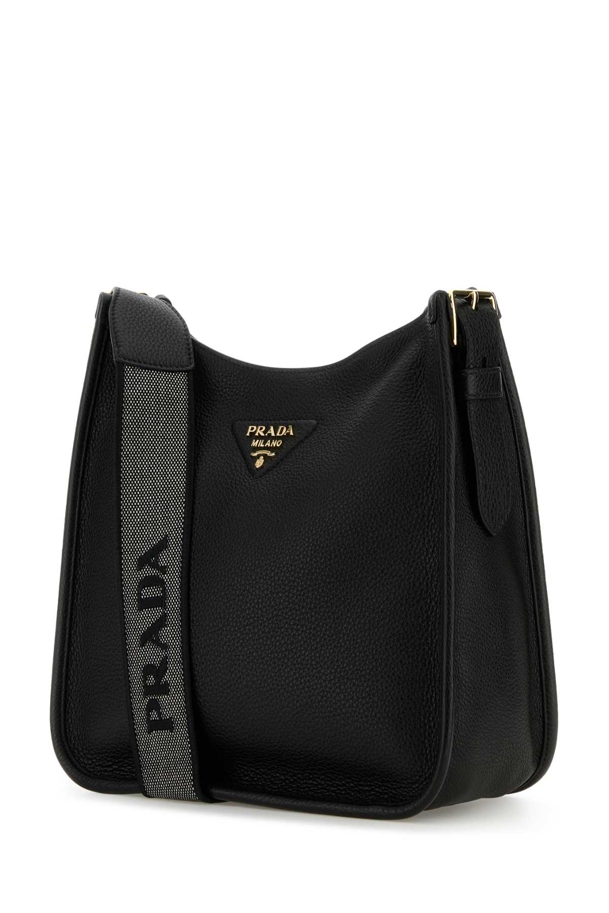 Prada Women Black Leather Shoulder Bag PRADA