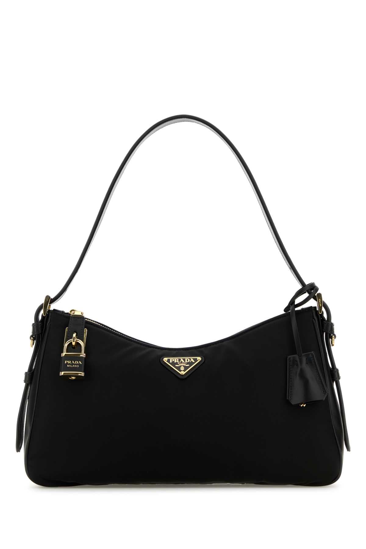 Prada Women Black Nylon Large Aimee Shoulder Bag PRADA