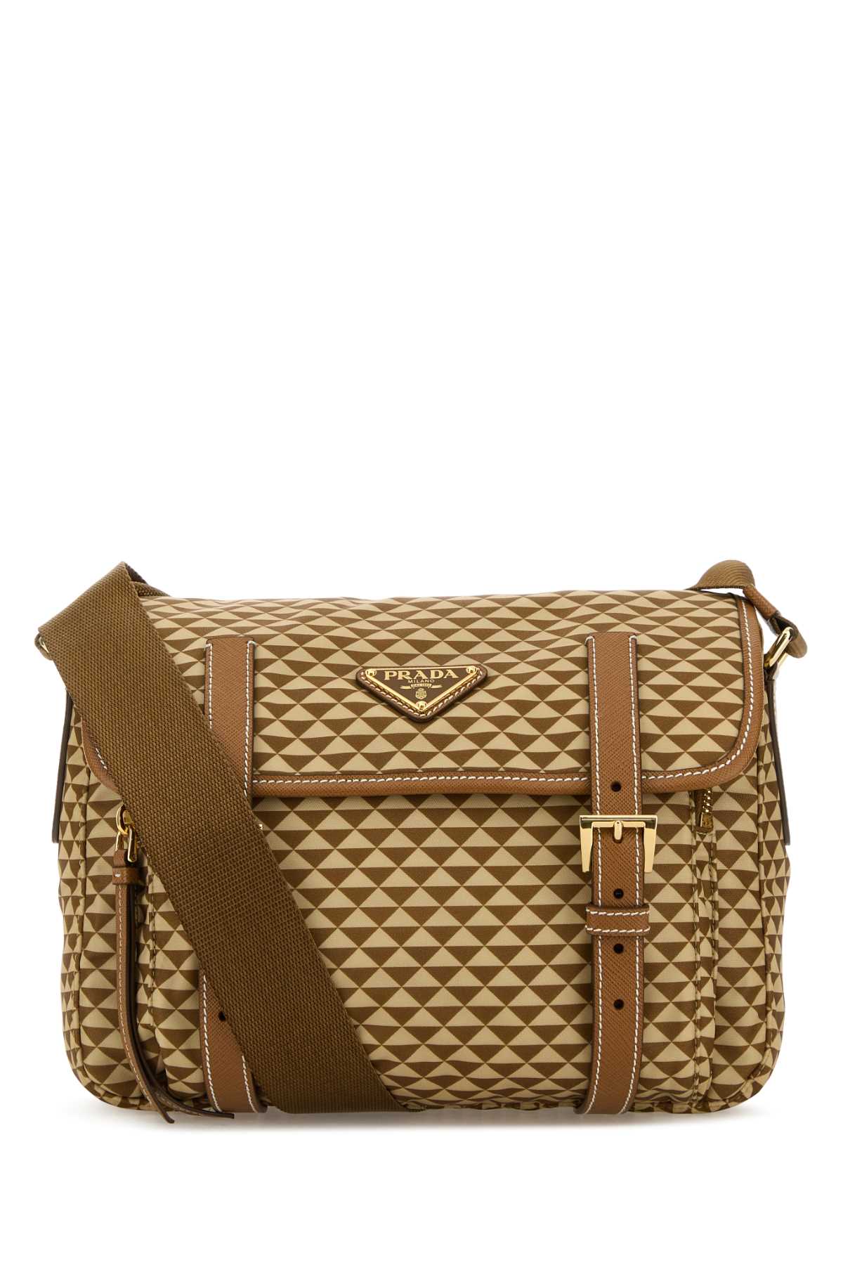 Prada Women Printed Re-Nylon Crossbody Bag PRADA