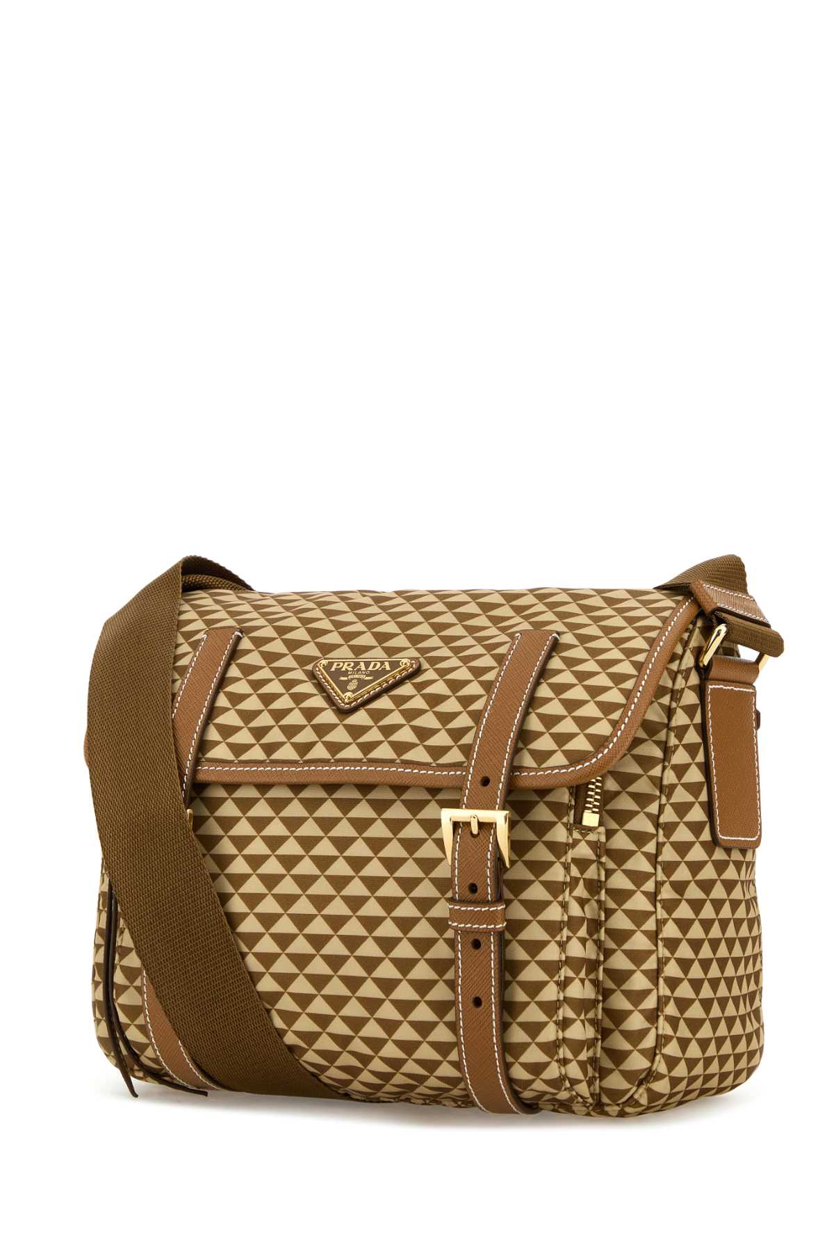 Prada Women Printed Re-Nylon Crossbody Bag PRADA