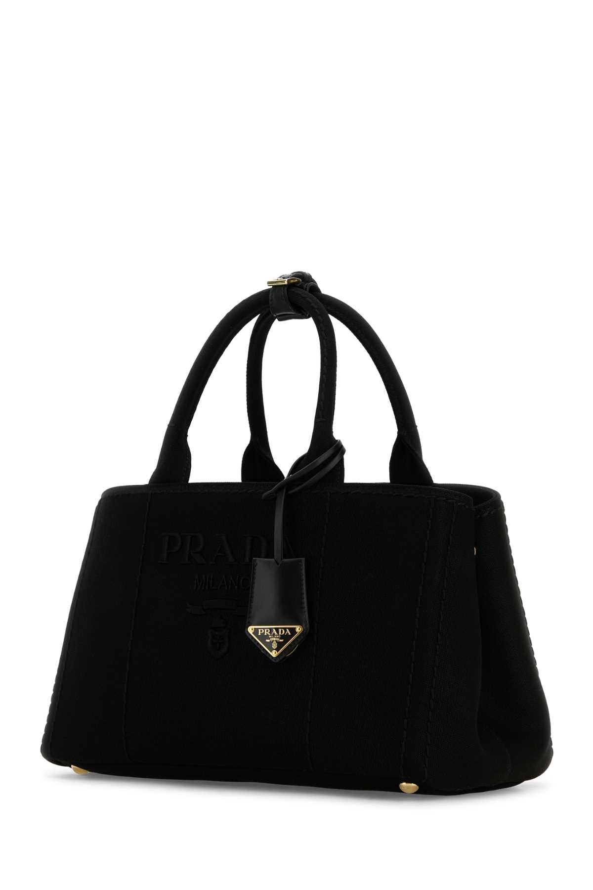 Prada Women Black Canvas Shopping Bag PRADA