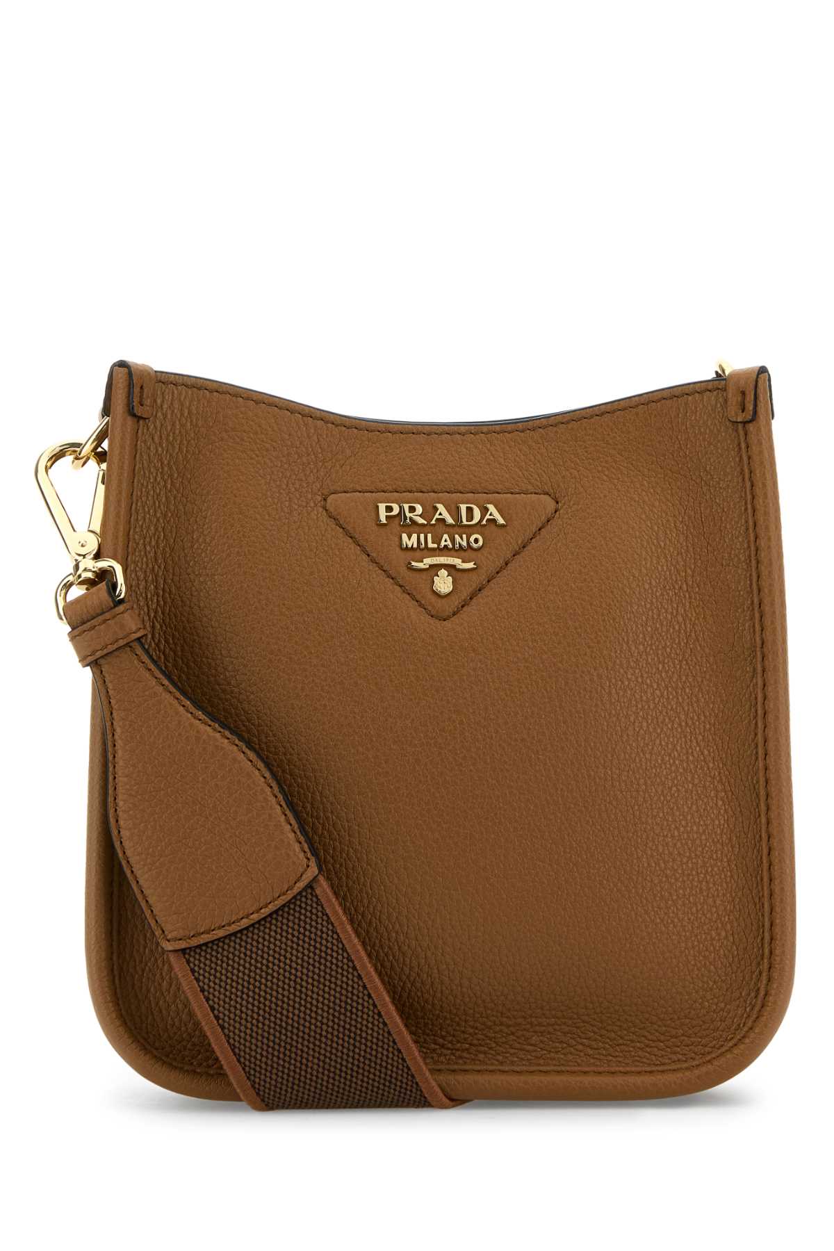 Prada Women Caramel Leather Crossbody Bag PRADA