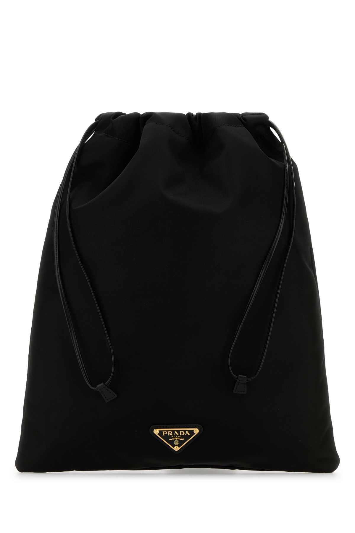 Prada Women Black Fabric Pouch PRADA