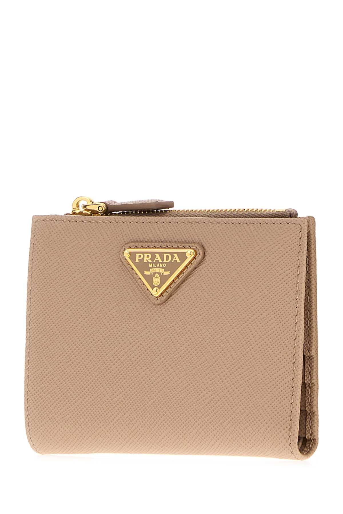 Prada Women Powder Pink Leather Wallet PRADA
