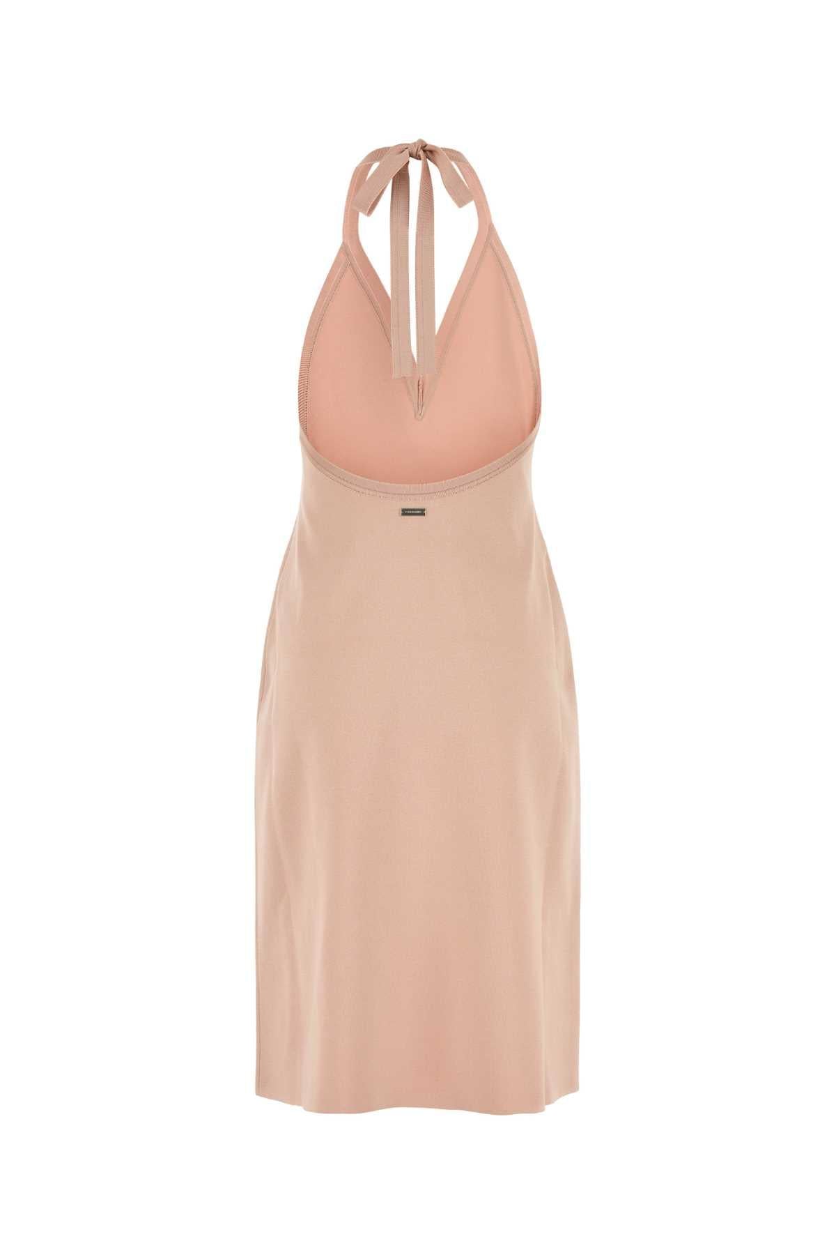 Salvatore Ferragamo Women Pink Stretch Viscose Blend Dress FERRAGAMO