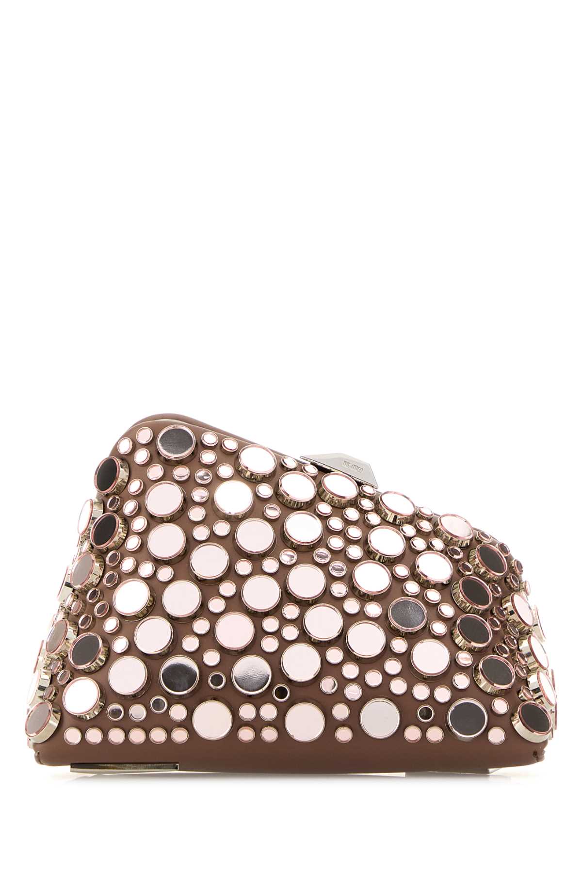 The Attico Women Embellished Leather Midnight Clutch THE ATTICO