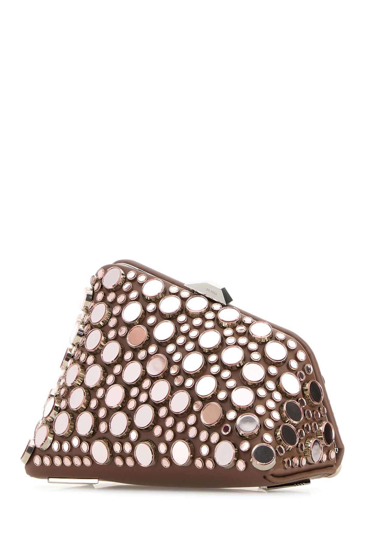 The Attico Women Embellished Leather Midnight Clutch THE ATTICO