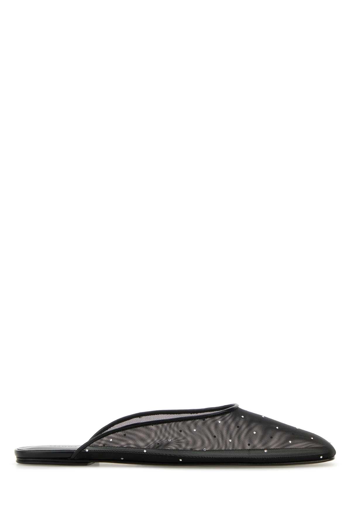 Magda Butrym Women Black Mesh Slippers MAGDA BUTRYM