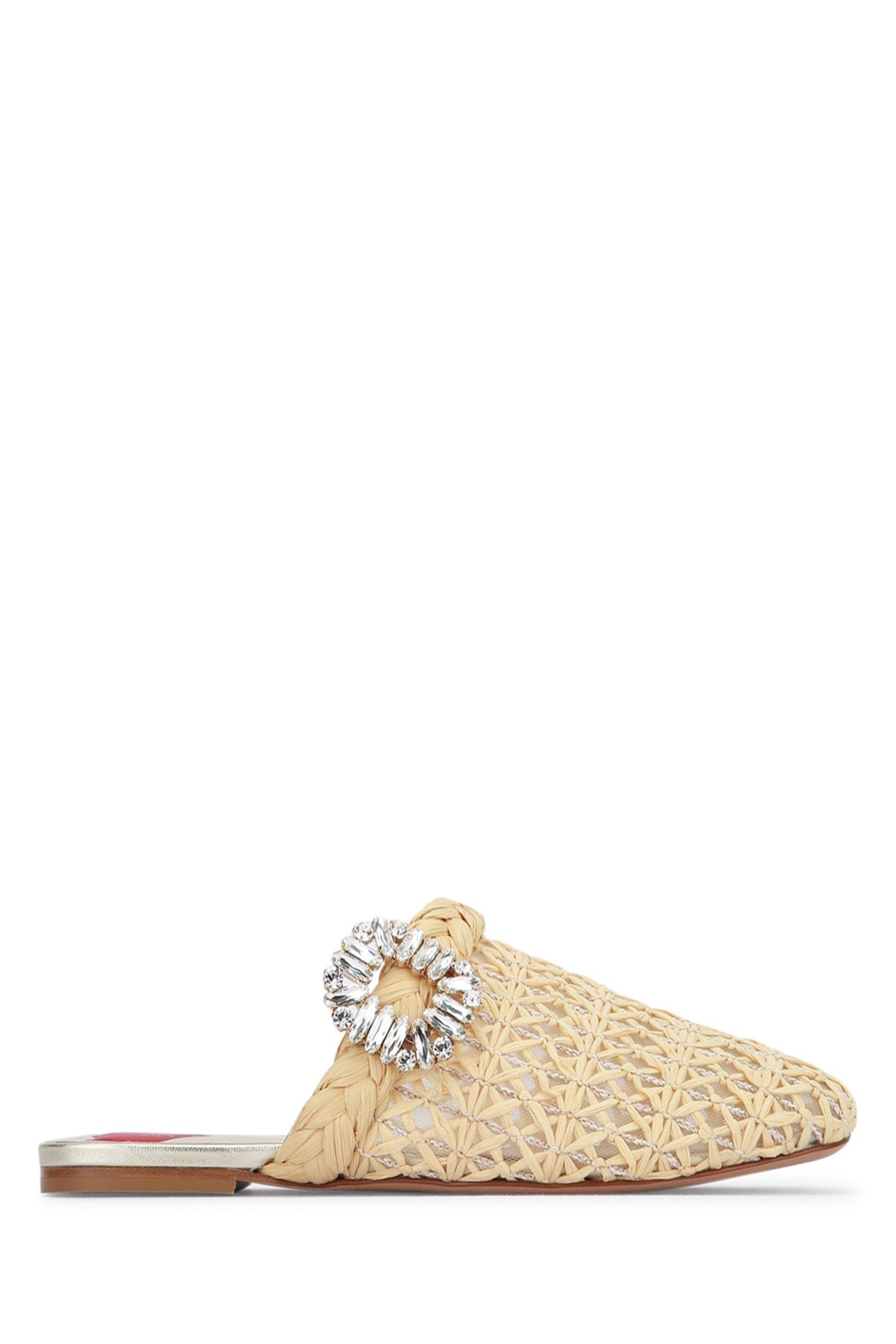 Roger Vivier Women Bab Viv Strass Buc Raffia Sling ROGER VIVIER