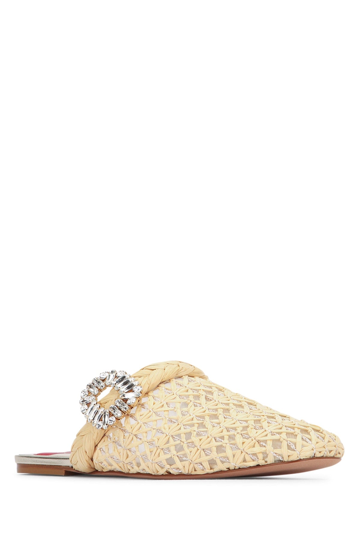 Roger Vivier Women Bab Viv Strass Buc Raffia Sling ROGER VIVIER