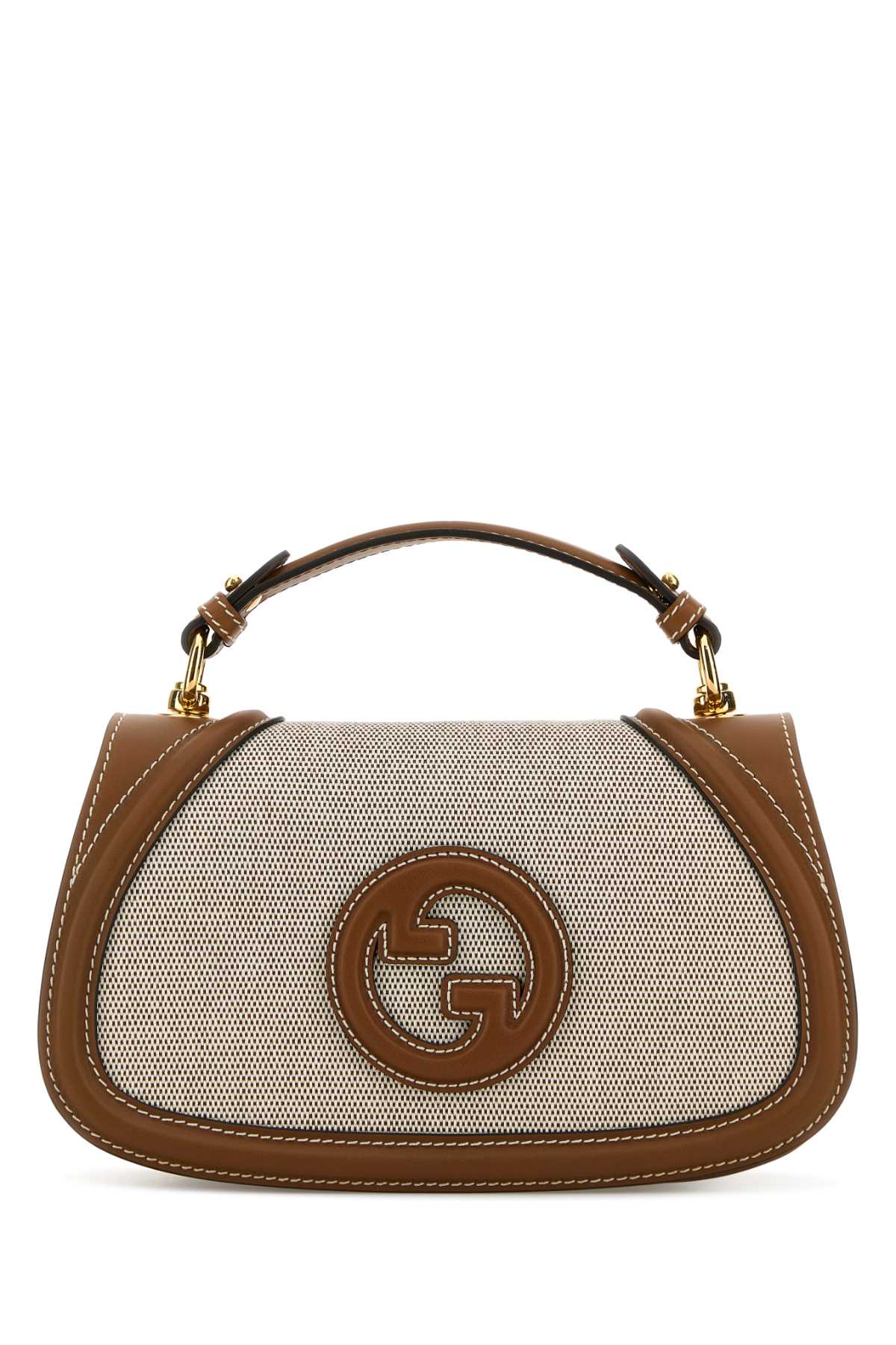 Gucci Women Two-Tone Canvas And Leather Gucci Blondie Handbag GUCCI