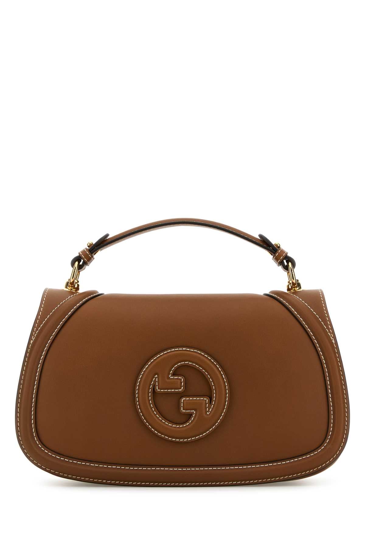 Gucci Women Caramel Leather Gucci Blondie Handbag GUCCI